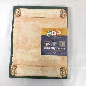 Pop Papers Acid Free Scroll Notes 100 Sheets Printer Scrapbook Flyers Invitation